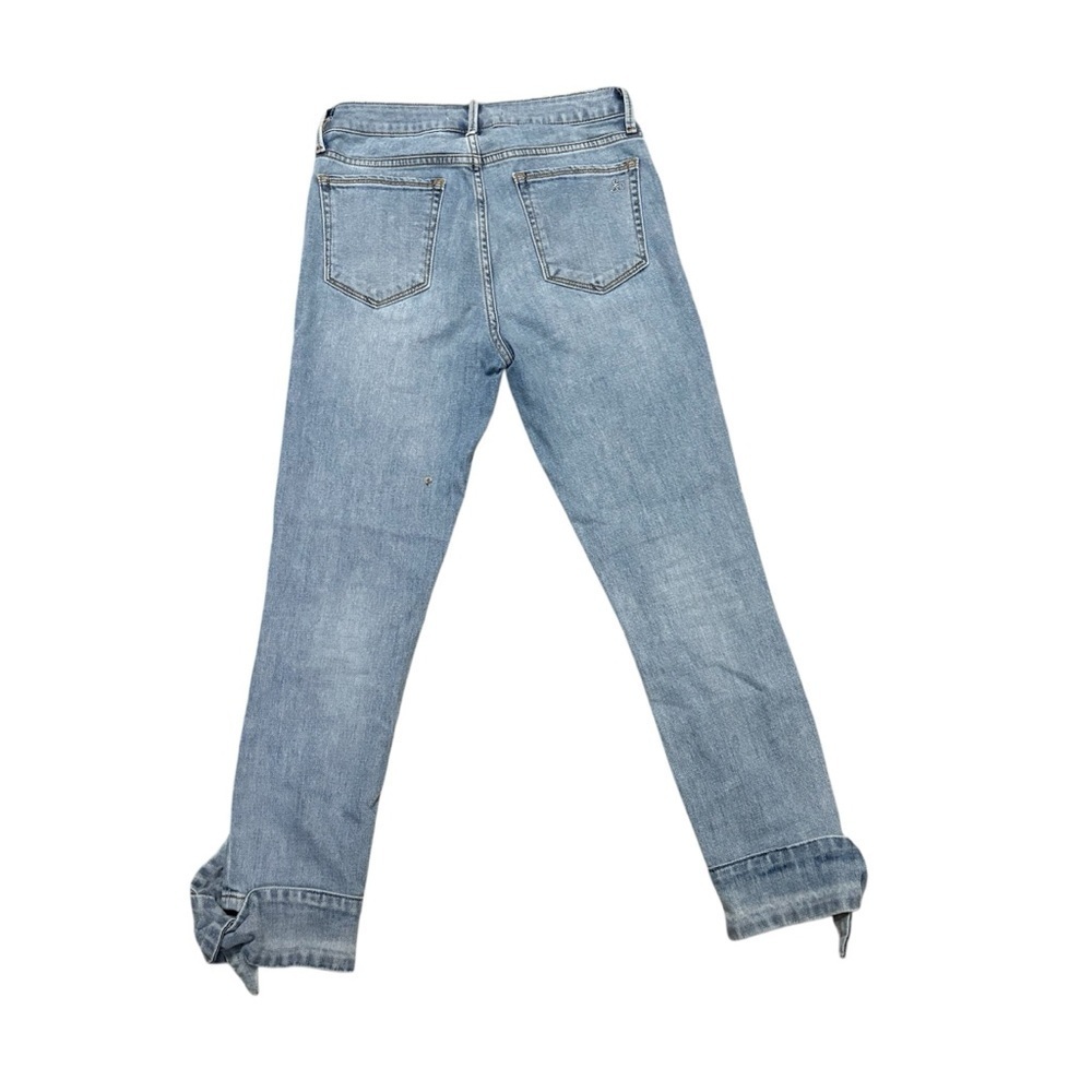 Sam Edelman Light Wash Jeans | Denim Capris | Cropped Bow Detail Jean | Size 27 - Picture 2 of 4